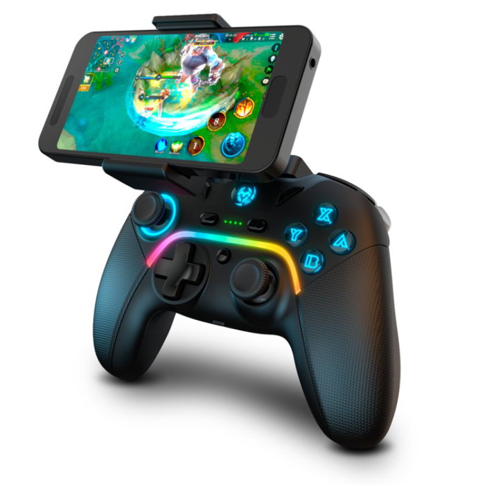 Krom Kayros Gamepad Inalámbrico RGB Bluetooth para PC, Switch, Android y iOS